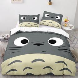 Tororo My Neighbor is Tororo Cute Bedding Set Graphic CartoonGift For Your Girlfriend Boyfriend Gift For Love Gift For Friend Best Valentine Present Holiday Gift