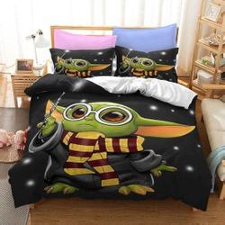 The Mandalorian duvet cover, Baby Yoda Bedding Set Gift For Your Girlfriend Boyfriend Gift For Love Gift For Friend Best Valentine Present Holiday Gift