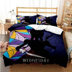 Wednesday Addams Duvet, Wednesday Bedding Set Gift For Your Girlfriend Boyfriend Gift For Love Gift For Friend Best Valentine Present Holiday Gift