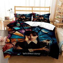 Wednesday Addams Duvet, Wednesday Bedding Set Gift For Your Girlfriend Boyfriend Gift For Love Gift For Friend Best Valentine Present Holiday Gift