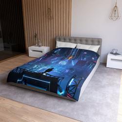 Cyberpunk 2077 duvet cover, Cyberpunk bedding Set Gift For Your Girlfriend Boyfriend Gift For Love Gift For Friend Best Valentine Present Holiday Gift