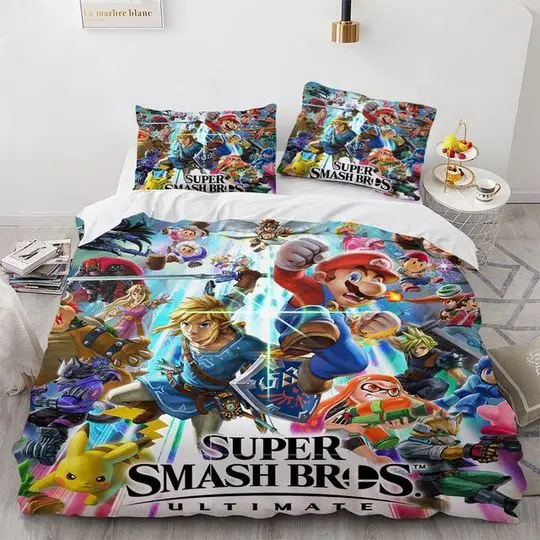 Super Mario Duvet, Super Mario Bedding set twin, queen, king sizesGift For Your Girlfriend Boyfriend Gift For Love Gift For Friend Best Valentine Present Holiday Gift