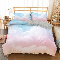 Rainbow Duvet Cover Set King Kids Girls Full Bedding Set Lovely Cartoon ReversibleGift For Your Girlfriend Boyfriend Gift For Love Gift For Friend Best Valentine Present Holiday Gift