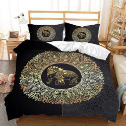 Floral Pattern Duvet Cover Set for Teens Adults, Cartoon Graphic Watercolor Bedding Set Gift For Your Girlfriend Boyfriend Gift For Love Gift For Friend Best Valentine Present Holiday Gift