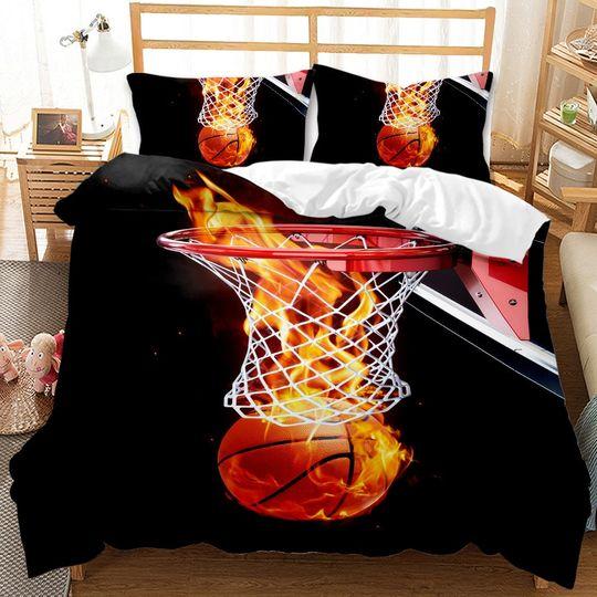 Basketball Bedding Sets Full Sports Game Collections Duvet CoverGift For Your Girlfriend Boyfriend Gift For Love Gift For Friend Best Valentine Present Holiday Gift