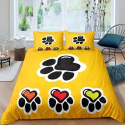 Duvet Cover for Kids Girls Boys Bedding Set 3D Print Colorful Animal FootprintsGift For Your Girlfriend Boyfriend Gift For Love Gift For Friend Best Valentine Present Holiday Gift