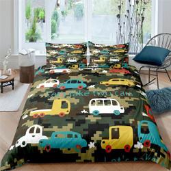Construction Vehicles Comforter Cover Set Full Size, Boys Excavator Duvet CoverGift For Your Girlfriend Boyfriend Gift For Love Gift For Friend Best Valentine Present Holiday Gift