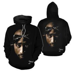 Vintage Rapper Hoodie 3D, Tupac Shakur Hoodies 3D