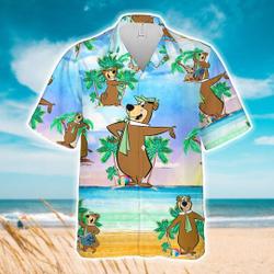 Yogi Bear Hawaiian Shirt, Eeyore Winnie The Pooh Shirt, Disney Trip 2023 Hawaiian Gift For Your Girlfriend Boyfriend Gift For Love Gift For Friend Best Valentine Present Holiday Gift