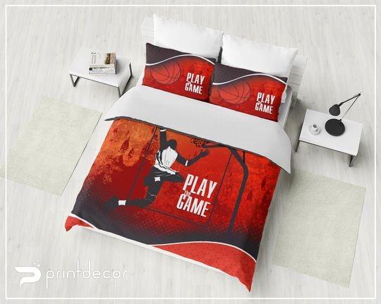 Basketball Bedding, Basketball Duvet Bedding Set Gift For Your Girlfriend Boyfriend Gift For Love Gift For Friend Best Valentine Present Holiday Gift