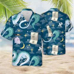 Spirited Away Boh Mouse Hawaiin Shirt, Ghibli Hawaiian Shirt, Studio Ghibli Hawaiian Shirt Gift For Your Girlfriend Boyfriend Gift For Love Gift For Friend Best Valentine Present Holiday Gift
