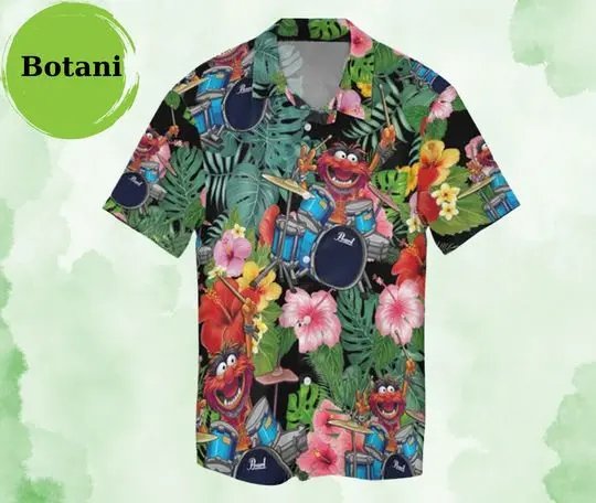 Animal The Muppet Drum Hawaiian Shirt Gift For Your Girlfriend Boyfriend Gift For Love Gift For Friend Best Valentine Present Holiday Gift