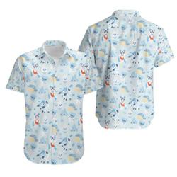 Glaceon Cubchoo Hawaiian Shirt Spheal Beach Hawaiian Shirt Gift For Your Girlfriend Boyfriend Gift For Love Gift For Friend Best Valentine Present Holiday Gift