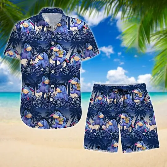 Eeyore Shirt, Eeyore Hawaiian Shirt Gift For Your Girlfriend Boyfriend Gift For Love Gift For Friend Best Valentine Present Holiday Gift