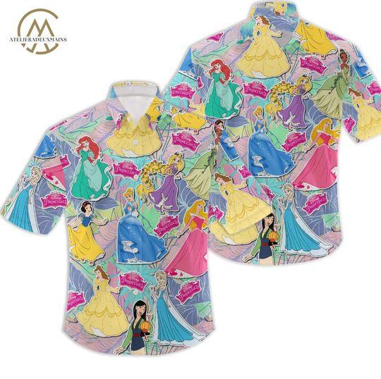 Princess Disney Hawaiian Shirt Gift For Your Girlfriend Boyfriend Gift For Love Gift For Friend Best Valentine Present Holiday Gift