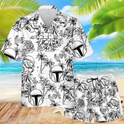 Star Wars Hawaiian Shirt, Star Wars Beach Shirt Gift For Your Girlfriend Boyfriend Gift For Love Gift For Friend Best Valentine Present Holiday Gift