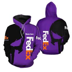 Fedex Skull Express Hoodie 3D, Hoodie 3D Custom Name