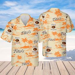Tito Handmade Hawaiian Beach Pattern Shirt, hawaii beer Loves Shirt, Summer Hawaii Shirt Beer Gift For Your Girlfriend Boyfriend Gift For Love Gift For Friend Best Valentine Present Holiday Gift