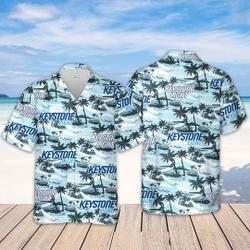 Keystone Light Hawaiian Sea Island Pattern hawaiian shirt, hawaii beer Loves Shirt, Summer Hawaii Shirt Beer Gift For Your Girlfriend Boyfriend Gift For Love Gift For Friend Best Valentine Present Holiday Gift