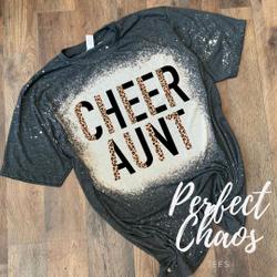 cheer Aunt bleached shirt Meaningful Gift For Family Gift For Boyfriend Valentine Gift