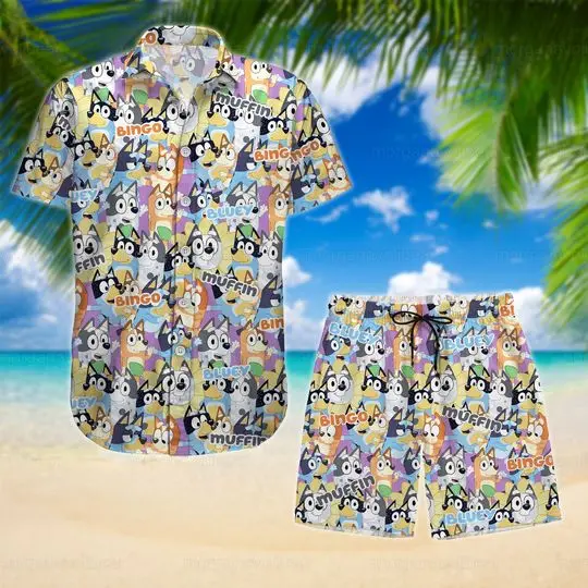 BlueyDad Shirt, BlueyDad Hawaiian Shirt, BlueyDad Shorts Men, Bingo T-Shirt Gift For Your Girlfriend Boyfriend Gift For Love Gift For Friend Best Valentine Present Holiday Gift