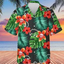 Dracula Hotel Transylvania Hawaiian Shirt, Flamingo 3d hawaii shirt, Funny Beach Party Shirts for Men/Women, Hawaii Shirt Gift For Your Girlfriend Boyfriend