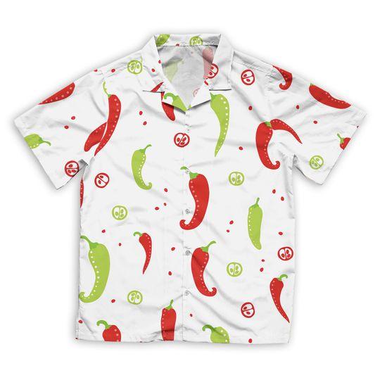 Chili Peppers Red And Green Hawaiian Shirt Gift For Your Girlfriend Boyfriend Gift For Love Gift For Friend Best Valentine Present Holiday Gift
