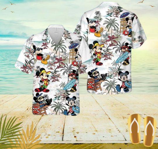 Mickey Mouse Hawaiian Shirt Summer Beach Gift For Your Girlfriend Boyfriend Gift For Love Gift For Friend Best Valentine Present Holiday Gift
