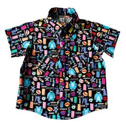 RAW Monsters Inc button up shirt Gift For Your Girlfriend Boyfriend Gift For Love Gift For Friend Best Valentine Present Holiday Gift