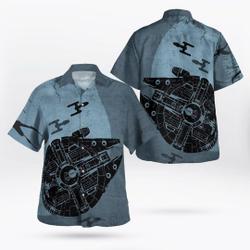 Millennium Falcon Star Wars Hawaiian Shirt Aloha Shirt For Men Women Gift For Your Girlfriend Boyfriend Gift For Love Gift For Friend Best Valentine Present Holiday Gift