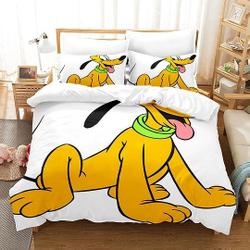 Disney Pluto Bedding Set for Boys Home DecorGift For Your Girlfriend Boyfriend Gift For Love Gift For Friend Best Valentine Present Holiday Gift