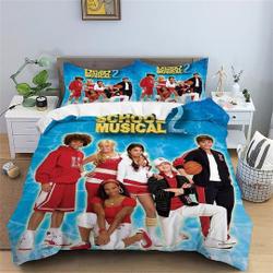 Disney High School Musical Bedding Set Gift For Your Girlfriend Boyfriend Gift For Love Gift For Friend Best Valentine Present Holiday Gift