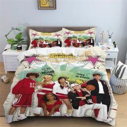 Disney High School Musical Bedding Set Gift For Your Girlfriend Boyfriend Gift For Love Gift For Friend Best Valentine Present Holiday Gift