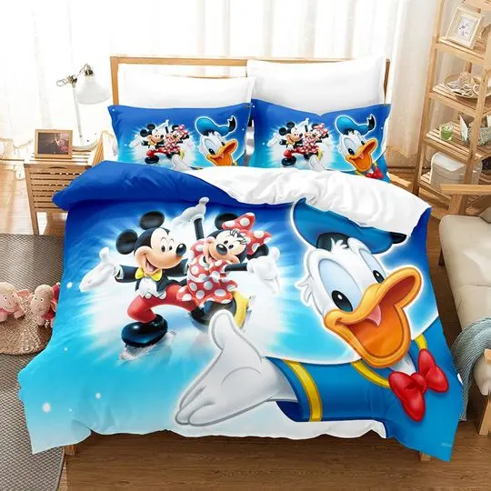 Disney Mickey And Friends Bedding Set Gift For Your Girlfriend Boyfriend Gift For Love Gift For Friend Best Valentine Present Holiday Gift