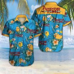 Adventure Time Hawaiian Shirt| Aloha button-up shirt Gift For Your Girlfriend Boyfriend Gift For Love Gift For Friend Best Valentine Present Holiday Gift