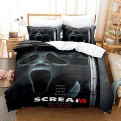 3D Printed Movie Scream-6 Bedding Duvet Cover Set Gift For Your Girlfriend Boyfriend Gift For Love Gift For Friend Best Valentine Present Holiday Gift