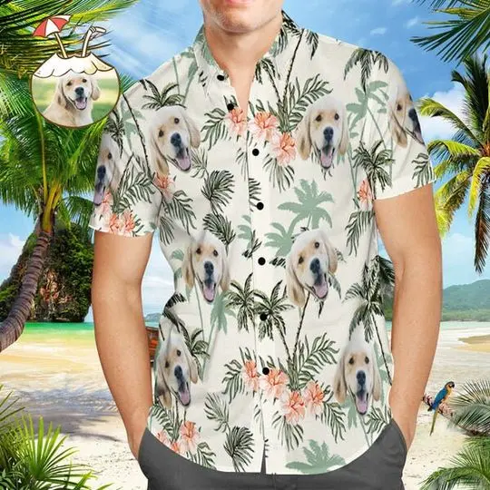 Personalized Upload Photo Hawaiian Shirts Custom Hawaiian Shirt Gift For Your Girlfriend Boyfriend Gift For Love Gift For Friend Best Valentine Present Holiday Gift