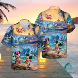 Disney Mickey Mouse Hawaiian Shirt, Funny Mickey And Friends Hawaii Shirt Gift For Your Girlfriend Boyfriend Gift For Love Gift For Friend Best Valentine Present Holiday Gift