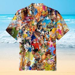 Walt Disney World Hawaiian Shirt, Mickey and Friends Button Up Shirt, Disneyworld Hawaii Shirt Gift For Your Girlfriend Boyfriend Gift For Love Gift For Friend Best Valentine Present Holiday Gift
