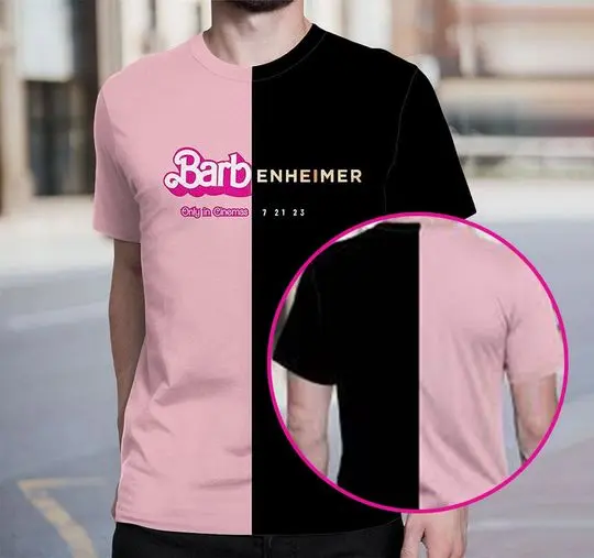 Barbenheimer Barbie Movie Oppenheimer Shirt, The Ultimate Double Feature Meaningful Gift For Family Gift For Boyfriend Valentine Gift