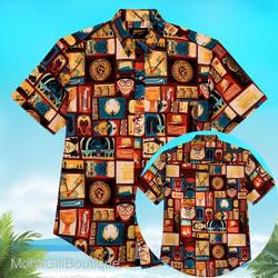 Indiana Jones Hawaiian Shirt, Vintage Disney Merch, Indiana jones Movie Gift For Your Girlfriend Boyfriend Gift For Love Gift For Friend Best Valentine Present Holiday Gift