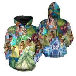 Bayou Princess Inspired 3D Shirt, Frog Princess 3D Design Hoodie
