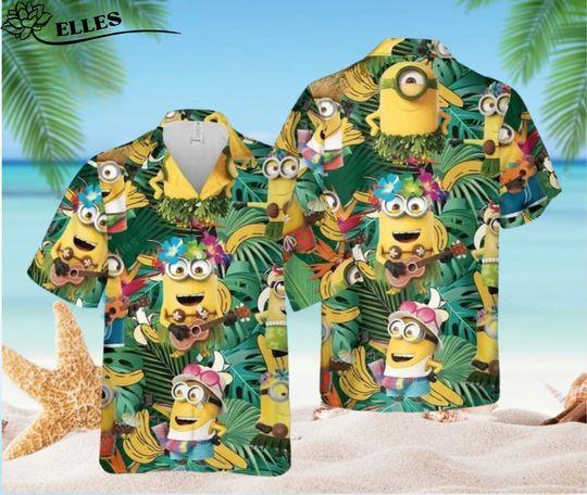 Minion Aloha Hawaiian Shirt Gift For Your Girlfriend Boyfriend Gift For Love Gift For Friend Best Valentine Present Holiday Gift