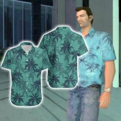 Tommy Vercetti GTA Hawaiian Shirt Tommy Vercetti Summer Hawaiian Shirt Gift For Your Girlfriend Boyfriend Gift For Love Gift For Friend Best Valentine Present Holiday Gift