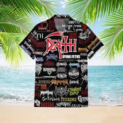 Black Metal Band Hawaiian Shirt, Summer Beach Shirt Gift For Your Girlfriend Boyfriend Gift For Love Gift For Friend Best Valentine Present Holiday Gift