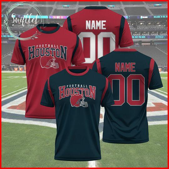 Personalized Houston Football 3D Shirt Meaningful Gift For Family Gift For Boyfriend Valentine Gift