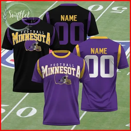 Personalized Minnesota Football 3D Shirt Meaningful Gift For Family Gift For Boyfriend Valentine Gift