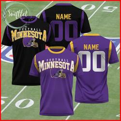 Personalized Minnesota Football 3D Shirt Meaningful Gift For Family Gift For Boyfriend Valentine Gift