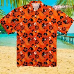 Baltimore Baseball Hawaiian Shirt, Summer Tropical Hawaiian Shirt Gift For Your Girlfriend Boyfriend Gift For Love Gift For Friend Best Valentine Present Holiday Gift