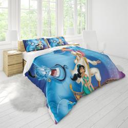 Disney Aladdin Bedding Set Gift For Your Girlfriend Boyfriend Gift For Love Gift For Friend Best Valentine Present Holiday Gift